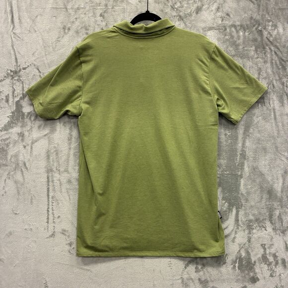 Truewerk Edo Shirt Mens M Green Short Sleeve Polo Performance Stretch Golf Rugby - Picture 5 of 5